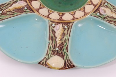 Lot 39 - Victorian Minton Majolica oyster plate