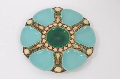Lot 38 - Victorian Minton Majolica oyster plate