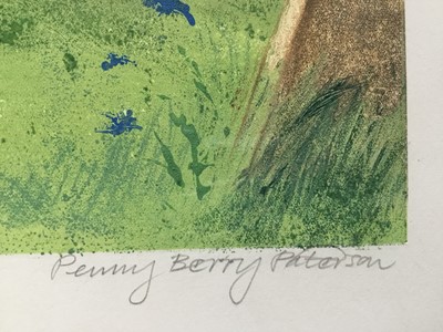 Lot 201 - Penny Berry Paterson (1941-2021) colour print, Churchyard Path, Borley, signed and numbered 1/1, 38 x 50cm