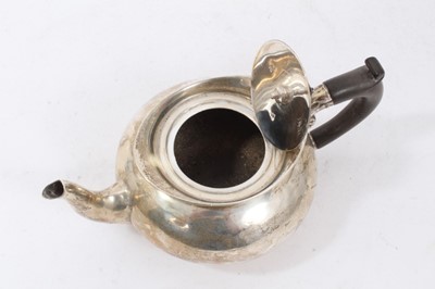 Lot 361 - Edwardian silver batchelor's teapot