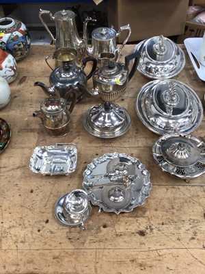 Lot 72 - Collection of silver plated items