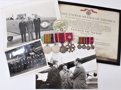 Lot 895 - Interesting Royal Air Force (R.A.F.) medal group and ephemera relating to Air Commodore Cedric Arnold Bell.