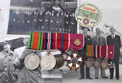 Lot 895 - Interesting Royal Air Force (R.A.F.) medal group and ephemera relating to Air Commodore Cedric Arnold Bell.
