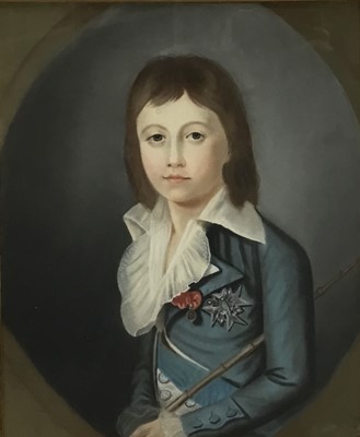 Lot 119 - Continental School. pastel portrait of an 18th century gentleman
