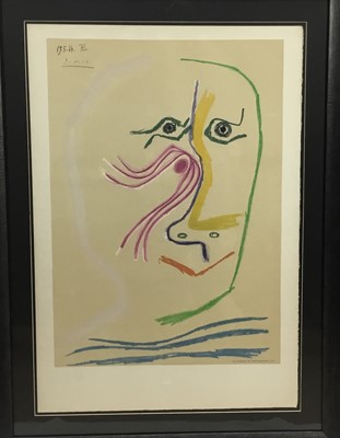 Lot 116 - After Pablo Picasso (1881-1973) lithograph, Head, published by Mourlot - Henri Deschamps, circa 1969