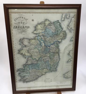 Lot 145 - Three mid-19th century Pigot & Co. maps, depicting Ireland, Scotland and England and Wales, each framed