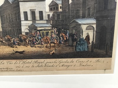 Lot 140 - 18th century hand-coloured engraving