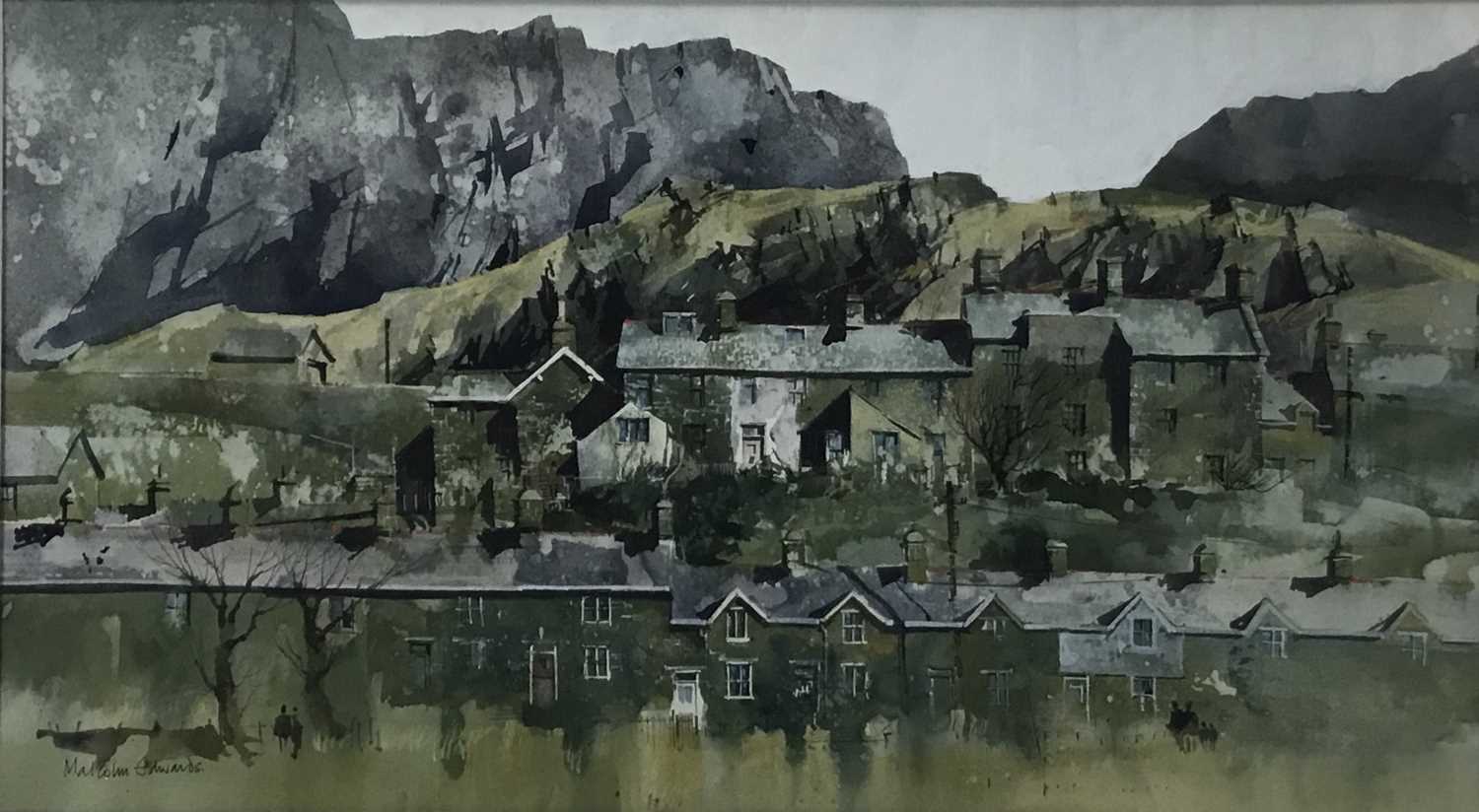 Lot 24 - Malcolm Edwards (contemporary) watercolour, Welsh landscape