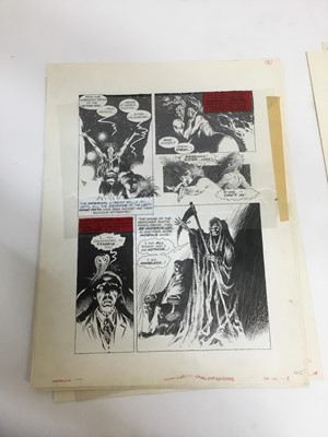 Lot 7 - Comic Book interest: Attributed to Jews Ortiz (1932-2013) series of twelve original illustrations for Vampirellla