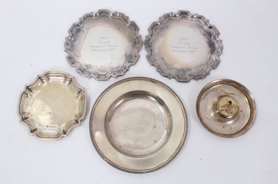 Lot 340 - Selection of miscellaneous 20th century silver