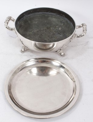 Lot 374 - Two Old Sheffield plate warmer bases
