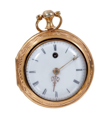 Lot 609 - Fine 18th century pair cased pocket watch