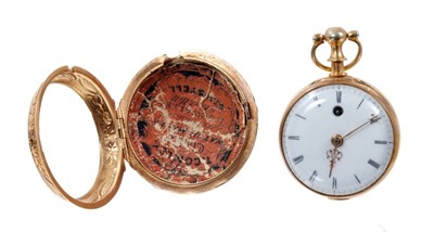 Lot 609 - Fine 18th century pair cased pocket watch