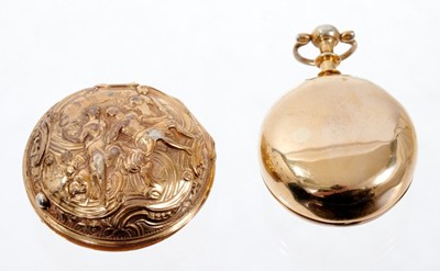 Lot 609 - Fine 18th century pair cased pocket watch