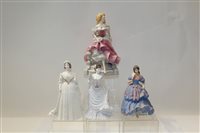 Lot 1074 - Two Coalport limited edition figures - Queen...