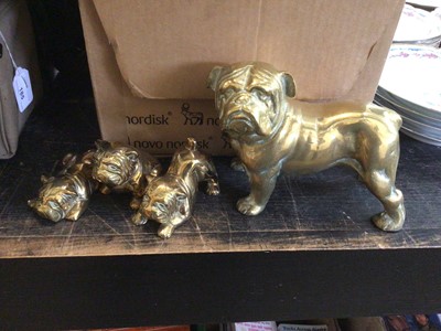 Lot 184 - Quantity of bull dog pictures and ornaments