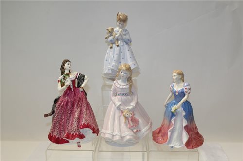Lot 1075 - Three Royal Worcester limited edition figures -...