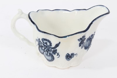 Lot 162 - Caughley blue printed 'Low Chelsea Ewer', circa 1780-85