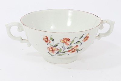 Lot 158 - A Chelsea small pot, circa 1755, and a Derby two handled cup