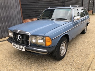 Lot 14 - 1983 Mercedes - Benz W123 / S123 300TD Estate, Automatic, Reg. No. KYC 878Y, finished in blue with tan MB - Tex Vinyl Interior, 367,847 miles, MOT until 25th October 2021, supplied with key and V5,...