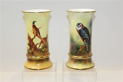 Lot 1079 - Pair of good quality limited edition Coalport...