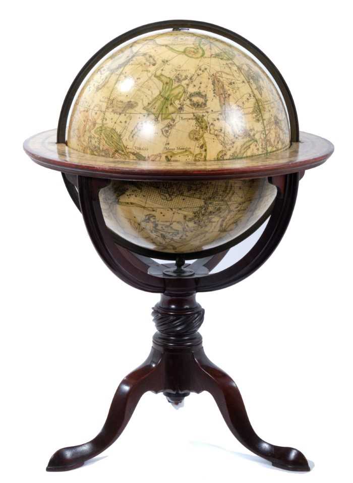 882 - Fine 18th century English 12 inch Celestial table globe