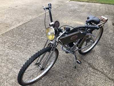 Lot 16 - Unusual 'Steam Punk' Bicycle, a one off creation, with lever action gear change, lovingly built by the current owners late husband.