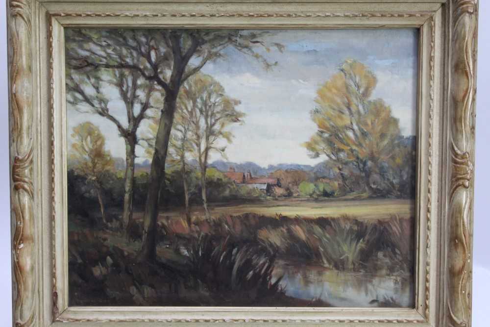 Lot 1209 - Hugh Douglas Gibb (1910-2000), oil on board