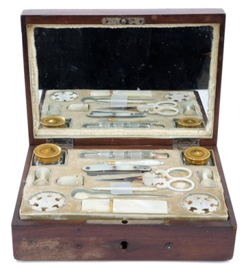 Lot 737 - Fine quality early 19th century dressing table music box