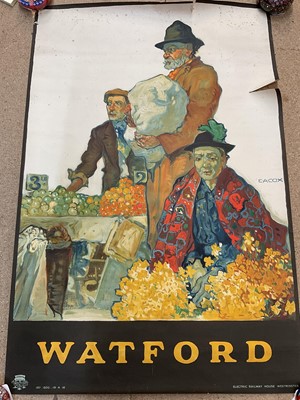 Lot 258 - Elija Albert Cox (1876-1955) colour poster - Watford, unframed
