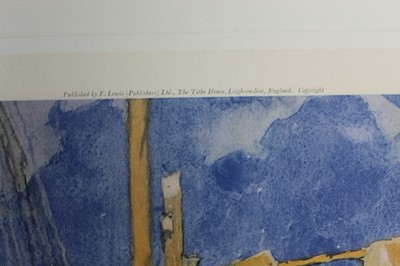 Lot 1216 - *Sir Frank Brangwyn (1876-1956) colour print - The Implacable, unframed, together with another in ebonised frame (2)