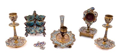 Lot 797 - Collection of Continental cloisonné wares