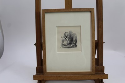 Lot 1712 - Sir John Tenniel (1820 - 1914), pair of limited edition wood engravings - Alice's Adventures in Wonderland and Through the Looking-Glass, 214/250, 14.5cm x 11.5cm and 10.5cm x 10cm, in glazed frame...