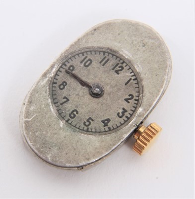 Lot 613 - 1920s ladies Rolex 18ct gold case wristwatch with Rolex Prima 15 jewel movement In oval 2ict gold case with Dublin import hallmarks for 1928.
