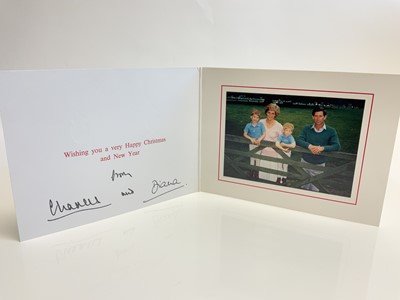 Lot 41 - TRH The Prince and Princess of Wales - signed 1989 Christmas card