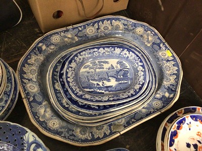 Lot 183 - Collection of 19th century blue and white china, and other china