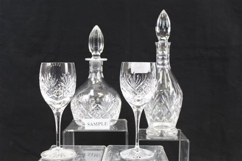 Lot 1113 - Royal Doulton Westminster pattern cut glass...