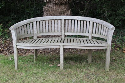 Lot 1504 - Teak garden bench