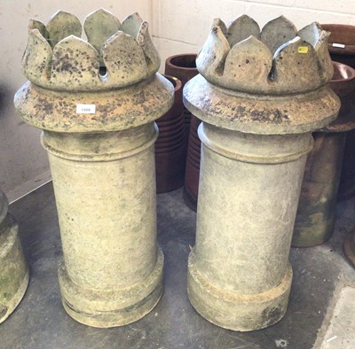 Lot 1508 - Pair of Victorian chimney pots