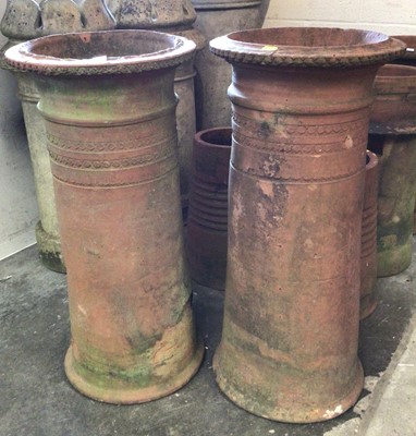 Lot 1509 - Pair of terracotta chimney pots