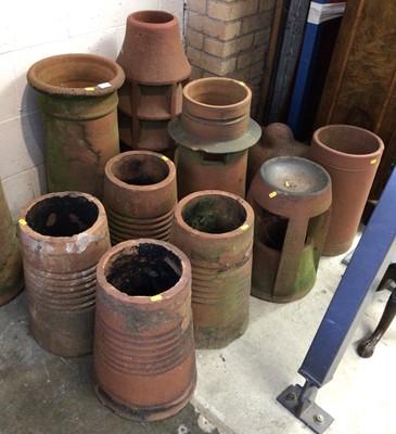 Lot 1510 - Collection of terracotta chimney pots