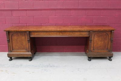 Lot 1515 - Very large late Regency pollard oak sideboard