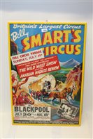 Lot 1902 - Vintage Billy Smart's Circus poster for...