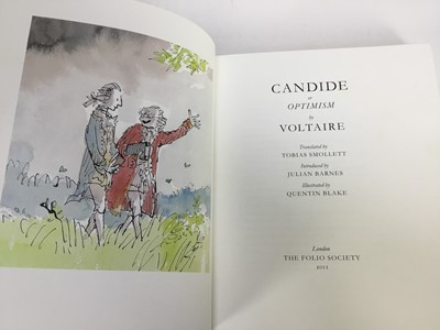 Lot 2001 - Voltaire, Candide - published by The Folio Society 2011 in an edition of 1000, illustrated by Quentin Blake, signed and numbered by Blake, in original case