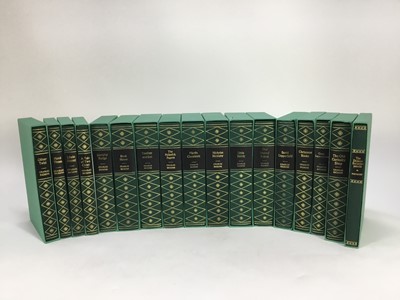 Lot 2002 - Collection of Charles Dickens books published by The Folio Society, in green slip cases, together with The Dickens Encyclopaedia, also Folio Society (16 vols)