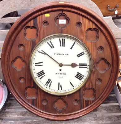 Lot 680 - Victorian Gothic wall clock