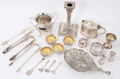 Lot 431 - Selection of miscellaneous Georgian and later silver