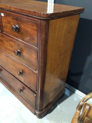 Lot 987 - Mahogany chest of drawers