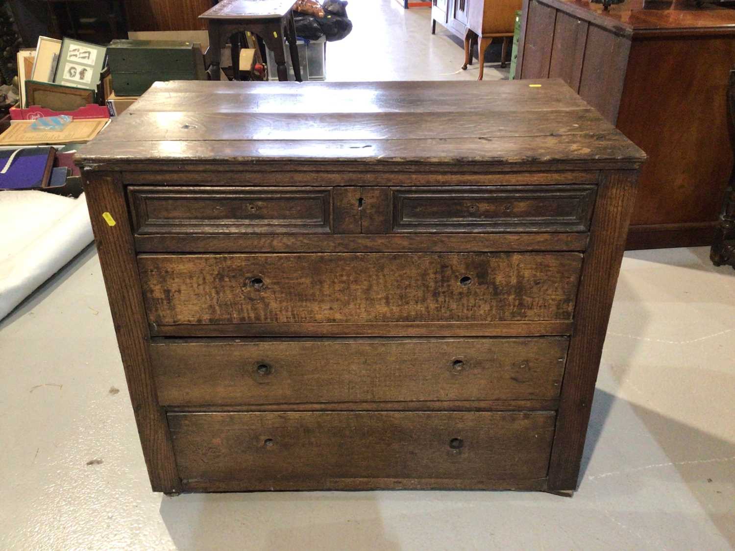 Lot 981 - Oak chest of drawers