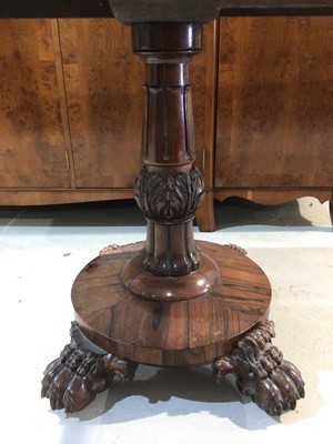 Lot 983 - Rosewood card table